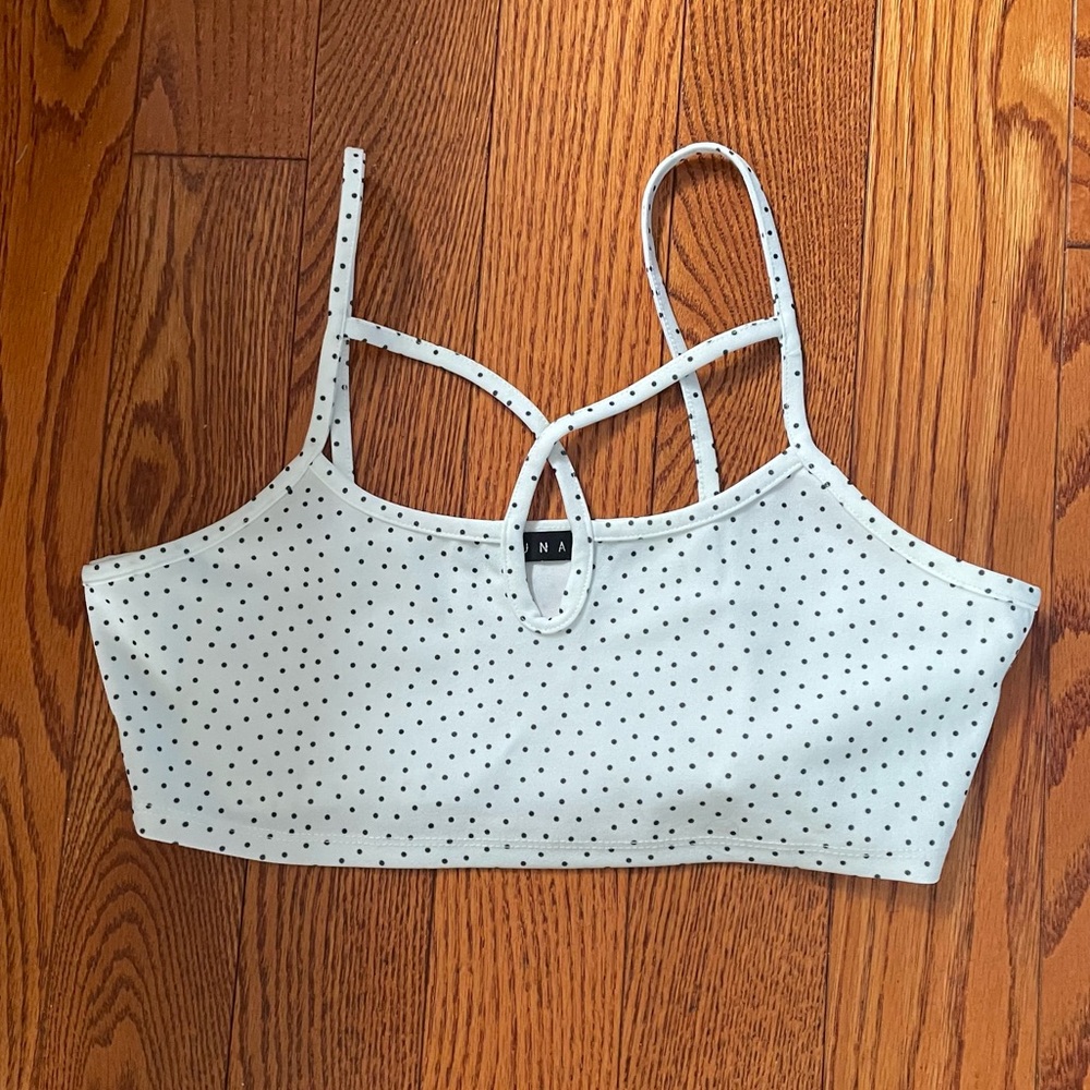 Cute polka dot strappy tank